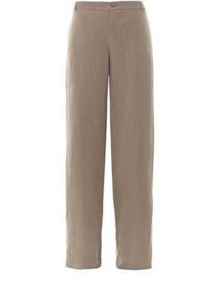 Max Mara WEEKEND Giovane silk and linen-blend trousers