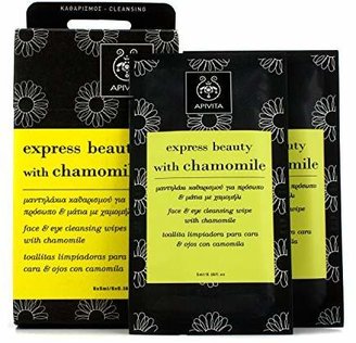Apivita Express Beauty Face & Eye Cleansing Wipes with Chamomile