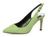 Dorothy Perkins Womens Apple green slingback court shoes- Green