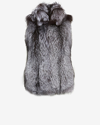 Yves Salomon Silver Fox Fur Vest